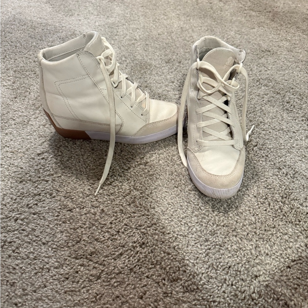 Sorel Women's White High-Top Sneakers